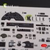 KELIK K48108 P-38F Lightning - interior 3D decals for Academy kit 1/48